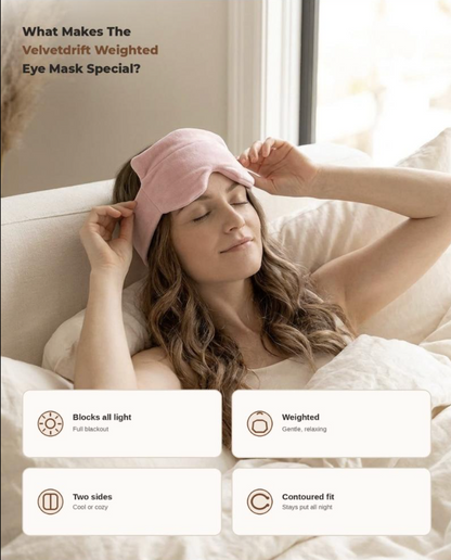Velvetdrift Dual-Side Weighted Sleep Mask