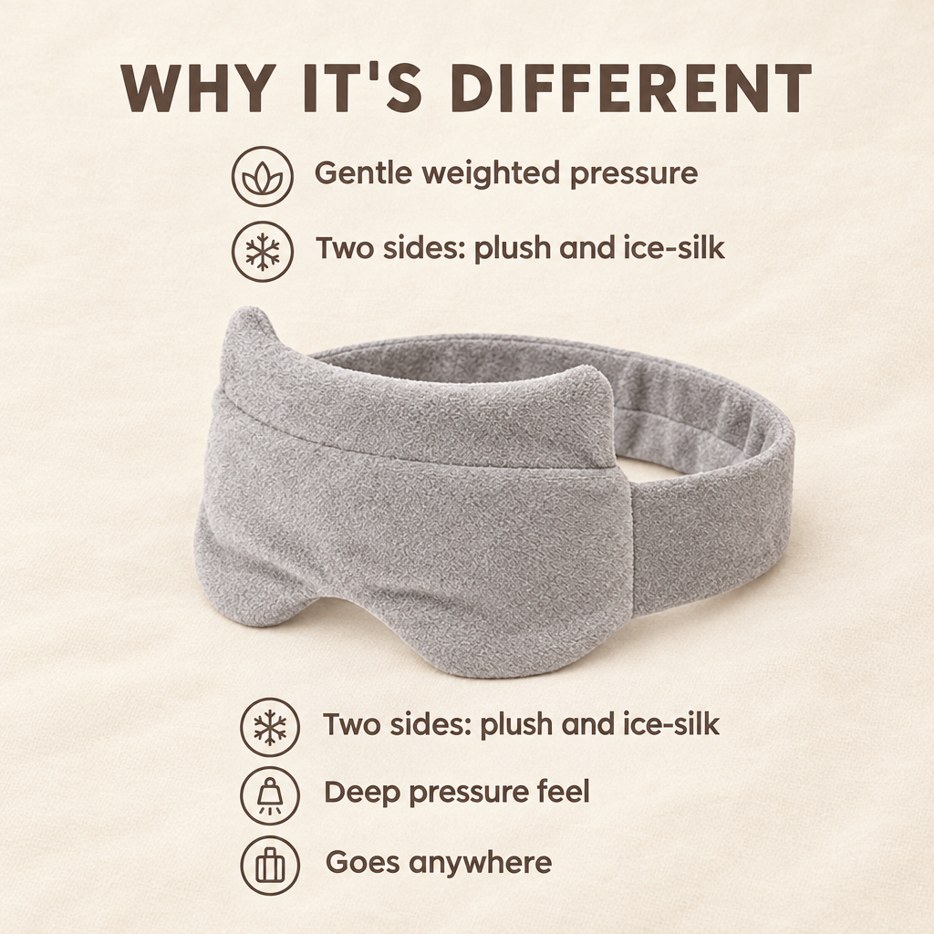 Velvetdrift Dual-Side Weighted Sleep Mask
